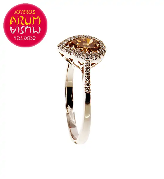 White Gold Ring with Brilliants 0,81 and 0,18 cts. RAJ367