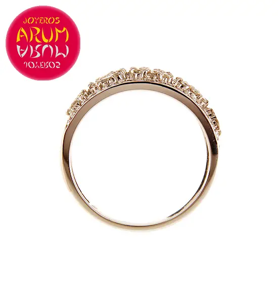 White Gold Ring with 5 Flowers with Brilliants 0.76 cts RAJ368