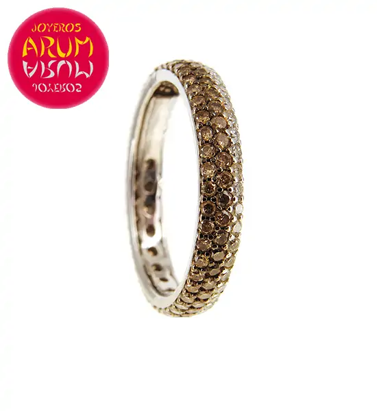 White Gold Ring with Brilliants 1.05 and 0.44 cts RAJ369 "SOLD"