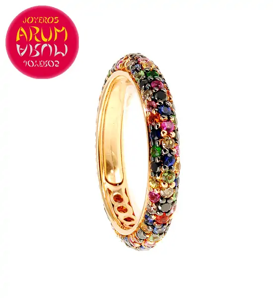 Rose Gold Ring with Brilliants 0.23 and 0.25 cts. RAJ372 "SOLD"