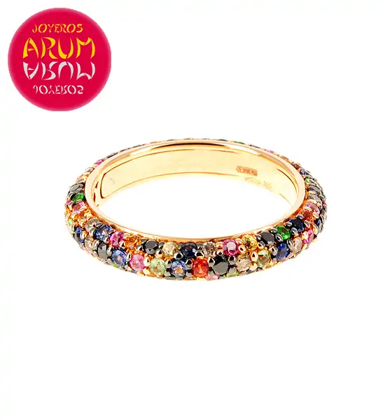 Rose Gold Ring with Brilliants 0.23 and 0.25 cts. RAJ372 "SOLD"