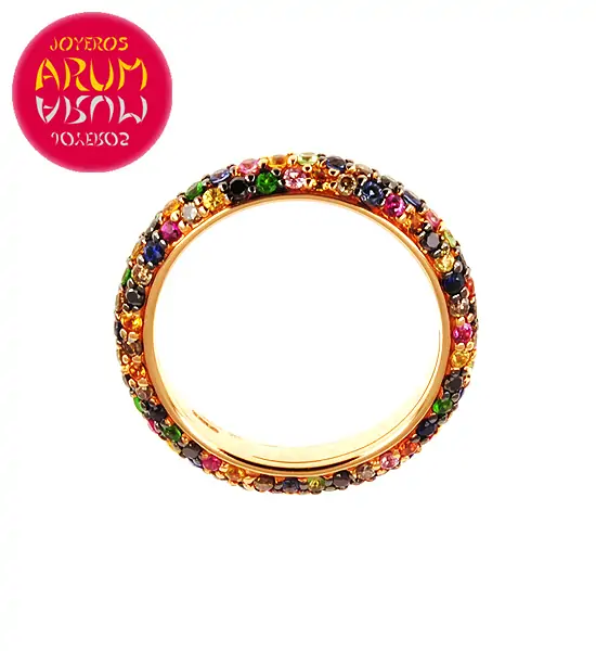 Rose Gold Ring with Brilliants 0.23 and 0.25 cts. RAJ372 "SOLD"