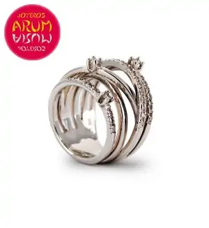 White Gold with Brilliants 0.24 & 0.11 ct.RAJ383 "SOLD"