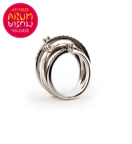 White Gold with Brilliants 0.24 & 0.11 ct.RAJ383 "SOLD"