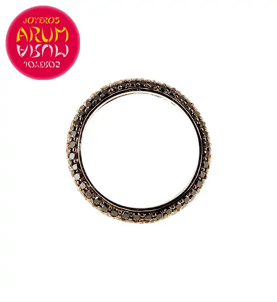 White Gold Ring with Brilliants 0.90 & 0.53 ct.RAJ384