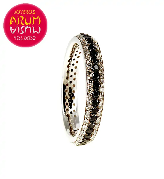 White Gold Ring with Brilliants 0.49 and 0.52 cts RAJ390