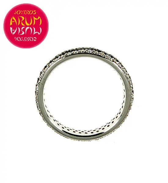 White Gold Ring with Brilliants 0.49 and 0.52 cts RAJ390