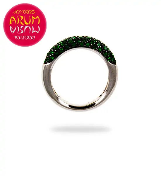 White Gold Ring with Emeralds 0.79 cts. "SOLD"