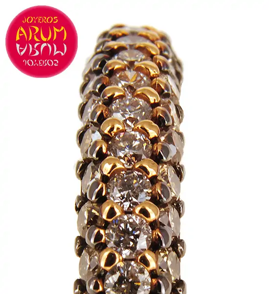 Rose Gold Ring with Brilliants 0.49 cts and 0.32 cts RAJ399 "SOL