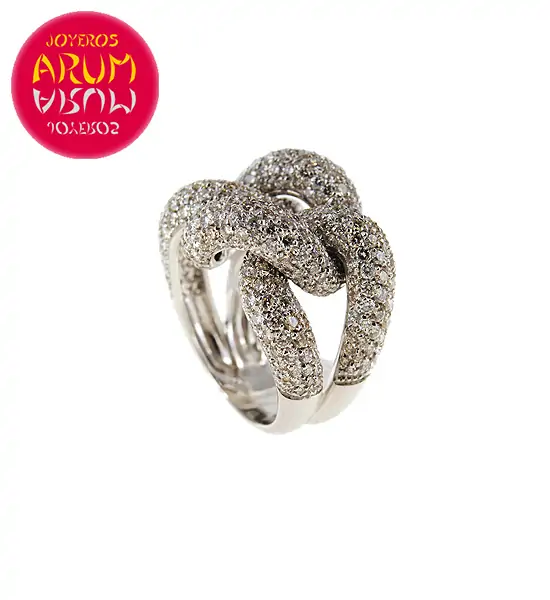 White Gold Ring with Brilliants 4.53 cts. RAJ422