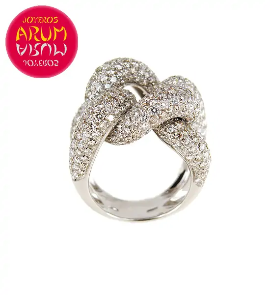 White Gold Ring with Brilliants 4.53 cts. RAJ422