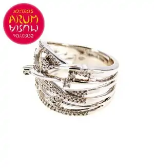 White Gold Ring with Brilliants 0.44 qts. RAJ427