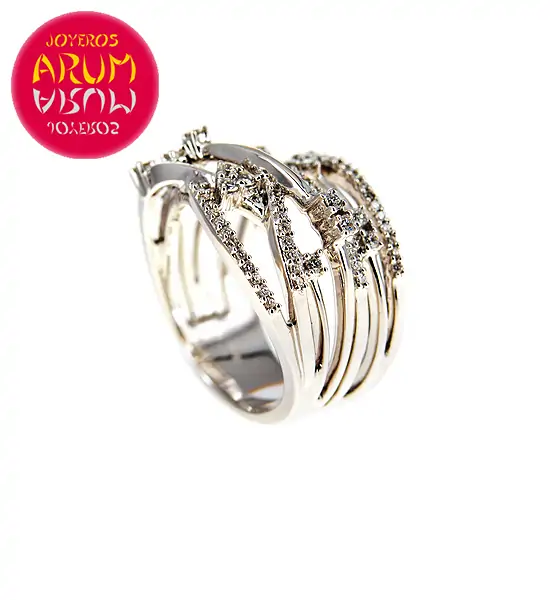 White Gold Ring with Brilliants 0.44 qts. RAJ427
