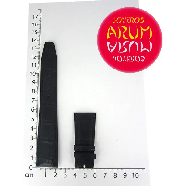 Z IWC Strap Blue Cocodrile Leather Deployant 22 - 18 A20068 "SOL