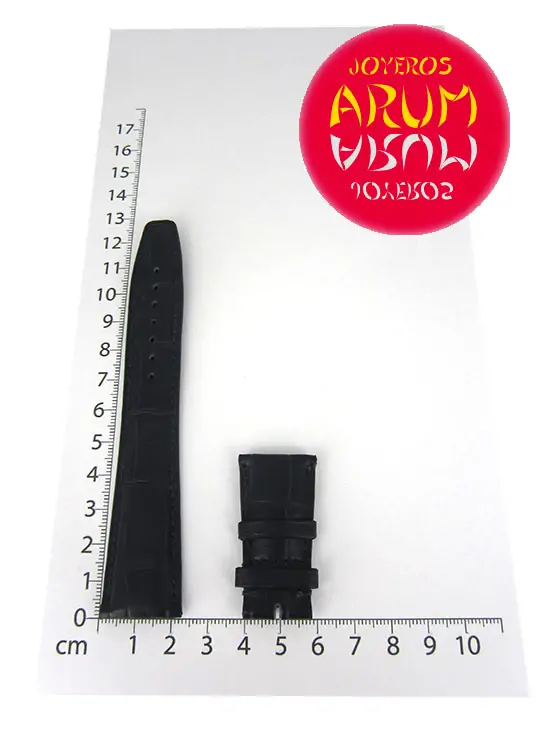 Z IWC Strap Blue Cocodrile Leather Deployant 22 - 18 A20069 "SOL