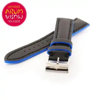 Breitling Leather Strap Black Blue 223X 20 - 18 "SOLD"