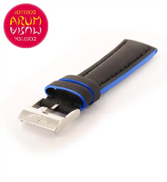 Breitling Leather Strap Black Blue 223X 20 - 18 "SOLD"