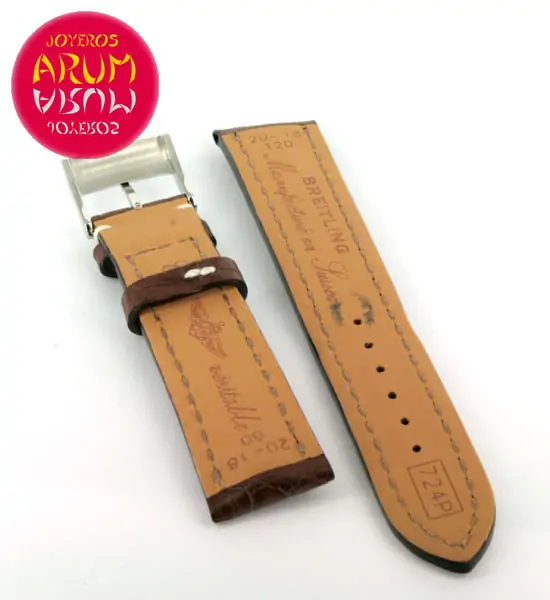 Breitling Brown Cocodrile Strap 20- 18 "SOLD"