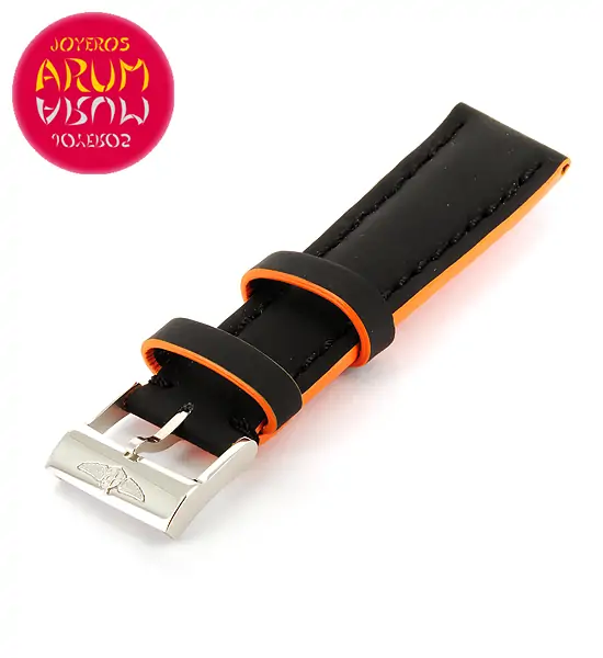 Breitling Strap Black Orange Leather 20 - 18 "SOLD"