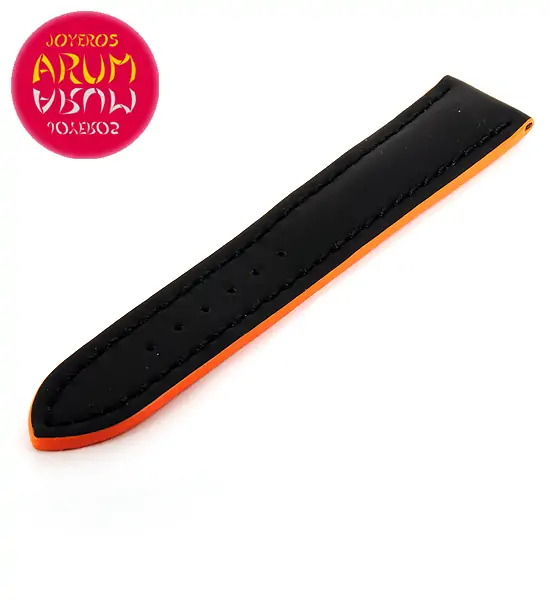 Breitling Strap Black Orange Leather 20 - 18 "SOLD"