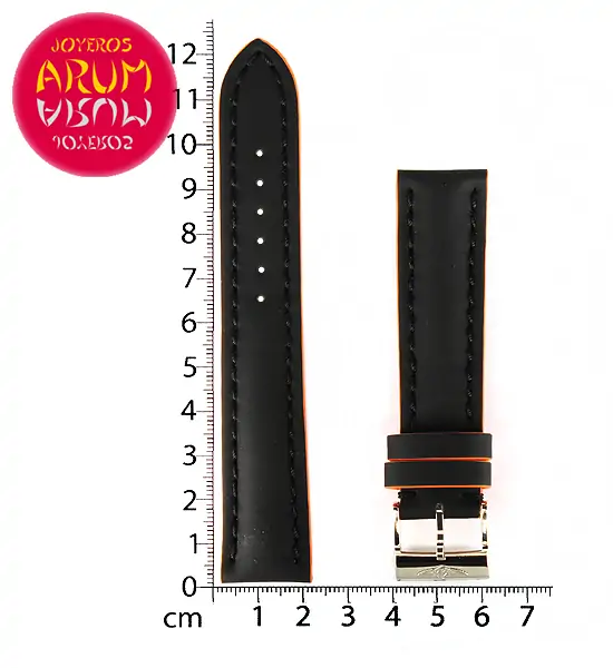 Breitling Strap Black Orange Leather 20 - 18 "SOLD"