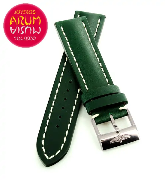Breitling Strap Green Leather 22 - 20 "SOLD"
