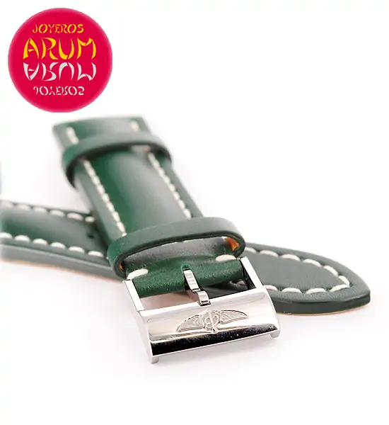 Breitling Strap Green Leather 22 - 20 "SOLD"