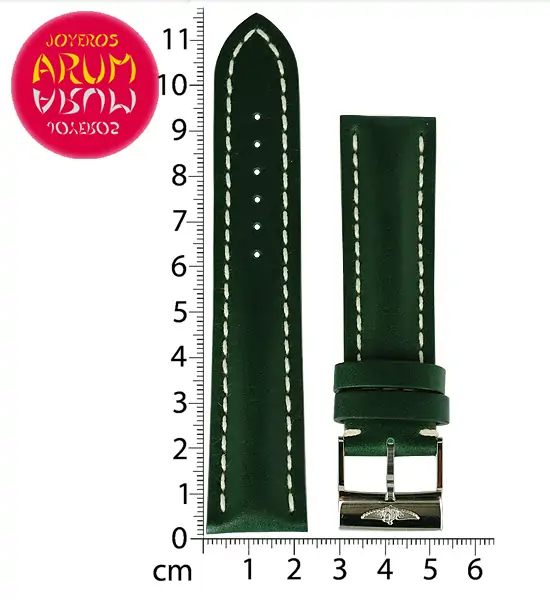 Breitling Strap Green Leather 22 - 20 "SOLD"