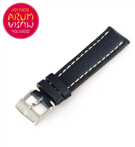 Breitling Strap Blue Leather Striped 20 - 18 RAC34 "SOLD"