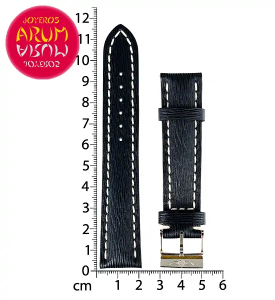 Breitling Strap Blue Leather Striped 20 - 18 RAC34 "SOLD"