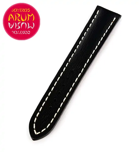 Breitling Strap Black Leather Striped 20 - 18 RAC38 "SOLD"