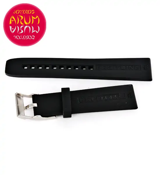 Z Breitling Strap Black Rubber 20 - 18 RAC53 "SOLD"