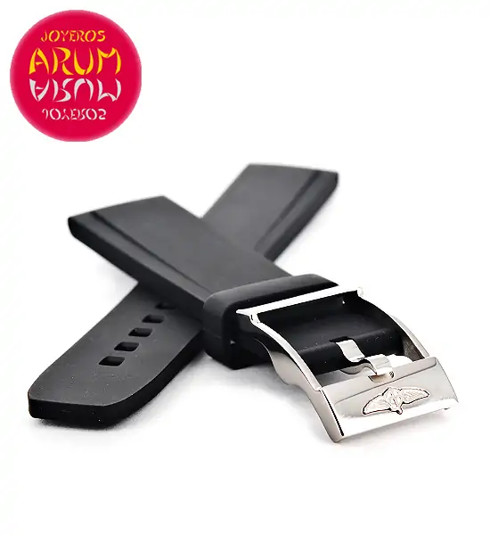 Z Breitling Strap Black Rubber 20 - 18 RAC53 "SOLD"