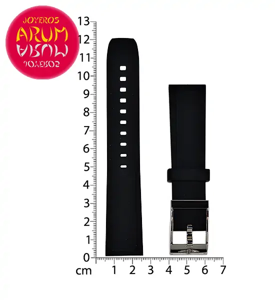 Z Breitling Strap Black Rubber 20 - 18 RAC53 "SOLD"