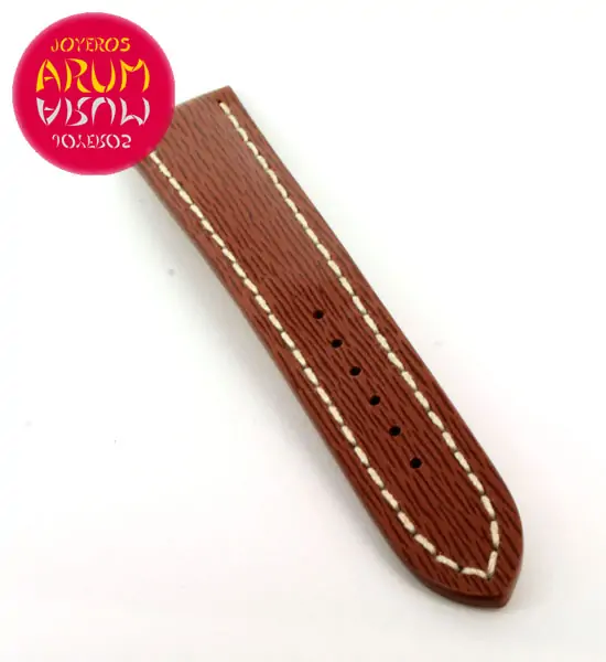 Breitling Strap Brown Striped Leather 20 - 18