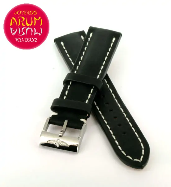 Breitling Strap Black Leather 20 - 18 "SOLD"