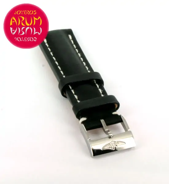 Breitling Strap Black Leather 20 - 18 "SOLD"