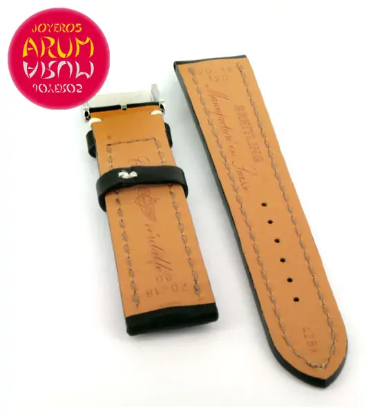 Breitling Strap Black Leather 20 - 18 "SOLD"