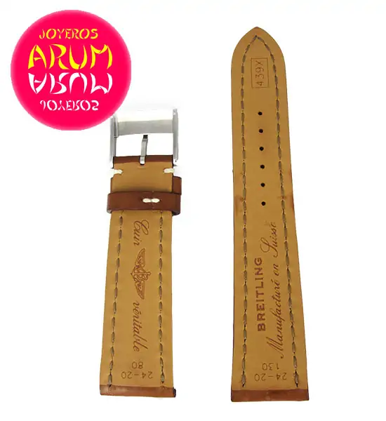 Breitling Strap Brown Leather 24 - 20