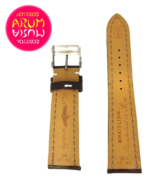 Breitling Strap Brown Leather 24 - 20