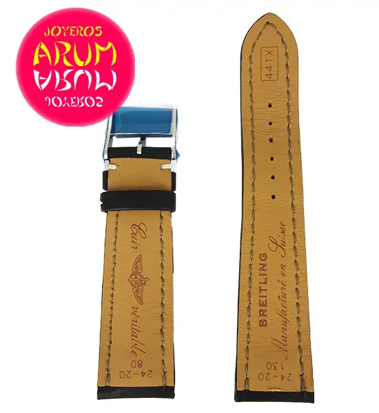 Breitling Strap Black Leather 24 - 20