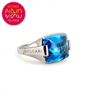 Bulgari White Gold Ring with Topaz RAJ340 "SOLD"