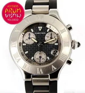 Cartier Chrornoscaph 21 ARUM Ref. 3084 "SOLD"