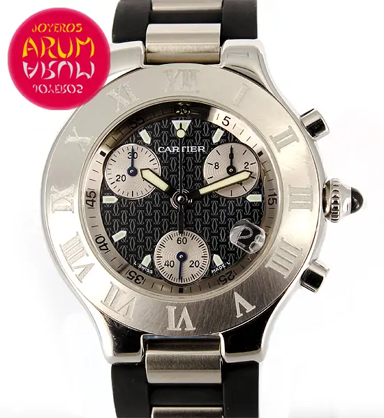 Cartier Chrornoscaph 21 ARUM Ref. 3084 "SOLD"