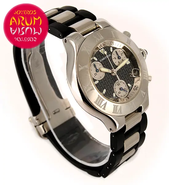 Cartier Chrornoscaph 21 ARUM Ref. 3084 "SOLD"