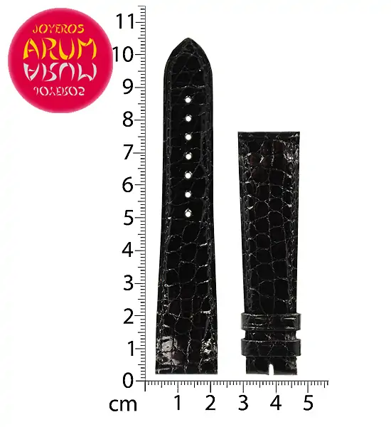 Cartier Strap Tank / Ronde Black Crocodile Leather 1AYEAC01
