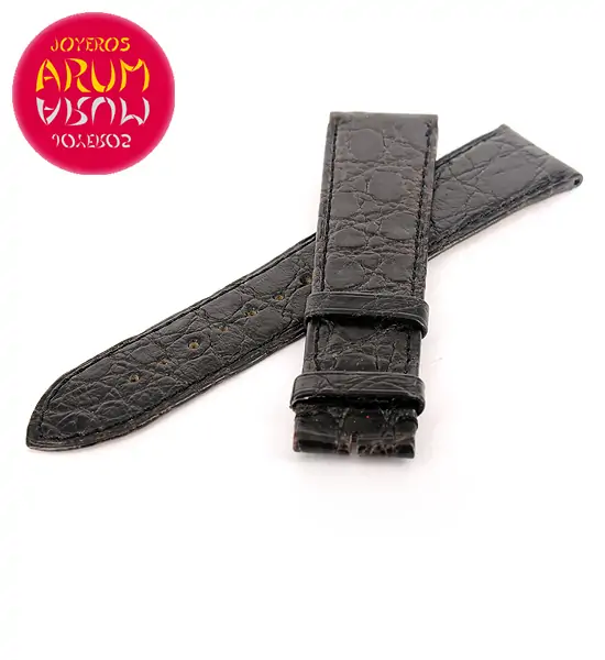 Cartier Strap Tank / Ronde Black Crocodile Leather