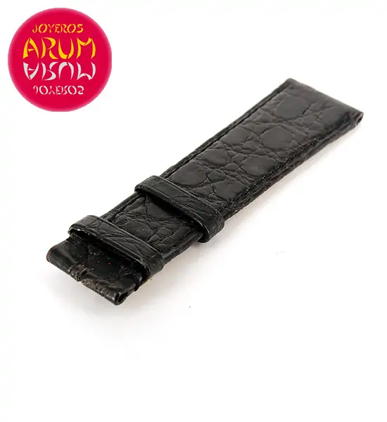 Cartier Strap Tank / Ronde Black Crocodile Leather