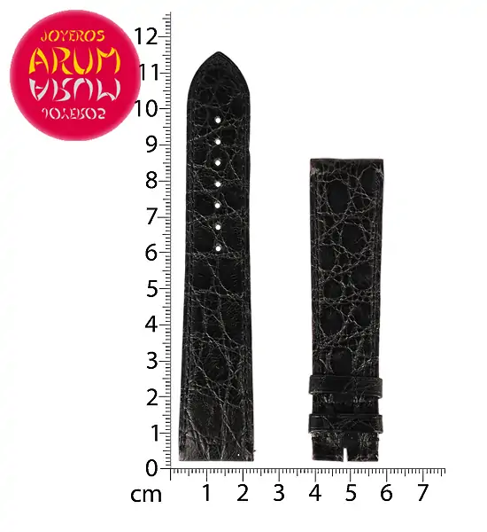 Cartier Strap Tank / Ronde Black Crocodile Leather