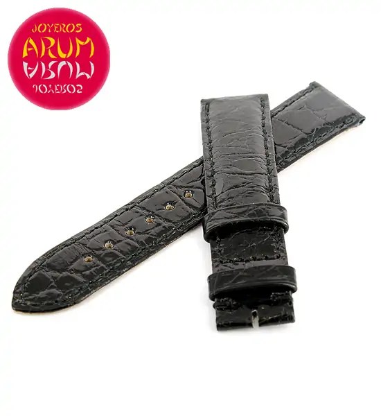 Cartier Strap Tank / Ronde Black Crocodile Leather KD25AE24